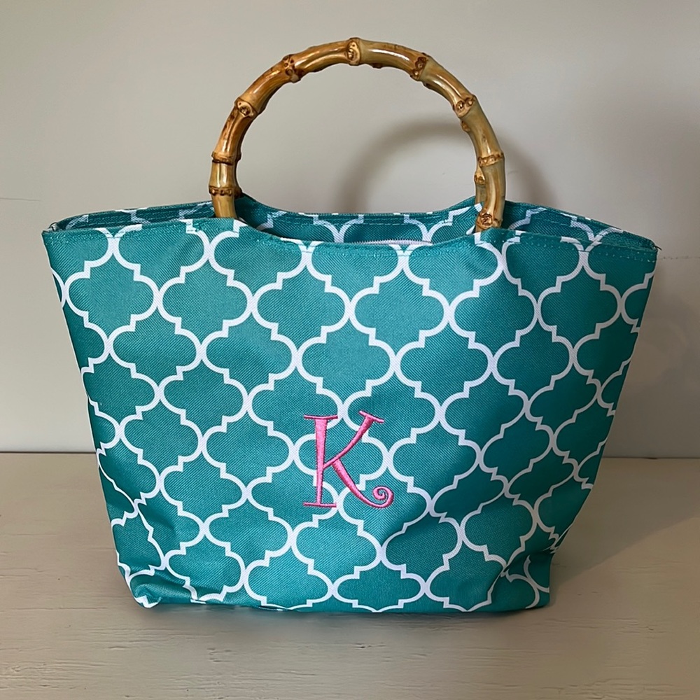 Monogrammed K  Lunch Bag